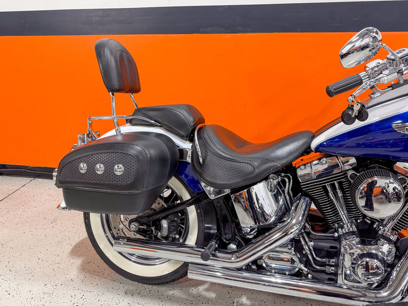 Harley-Davidson Motorcycle 2006 Harley-Davidson Softail Deluxe FLSTN, Leather Bags, Beautiful Chrome, and 8K Miles! $9,995