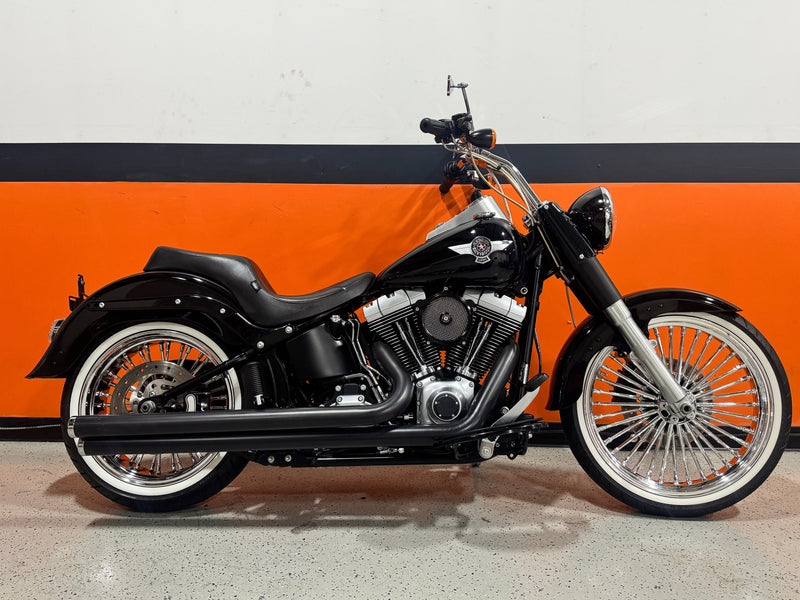 Harley-Davidson Motorcycle 2010 Harley-Davidson Softail Fatboy Low FLSTFB Fat Spoke Wheels Custom Bars & One Owner Only 1,682 Miles! $11,995
