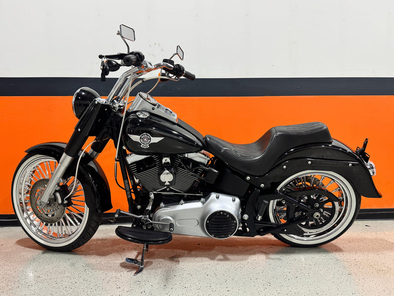 Harley-Davidson Motorcycle 2010 Harley-Davidson Softail Fatboy Low FLSTFB Fat Spoke Wheels Custom Bars & One Owner Only 1,682 Miles! $11,995