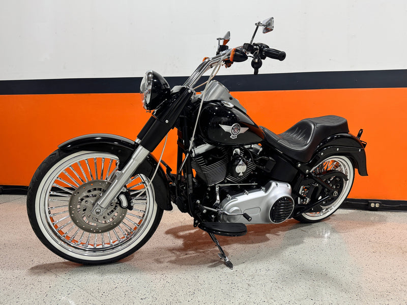 Harley-Davidson Motorcycle 2010 Harley-Davidson Softail Fatboy Low FLSTFB Fat Spoke Wheels Custom Bars & One Owner Only 1,682 Miles! $11,995