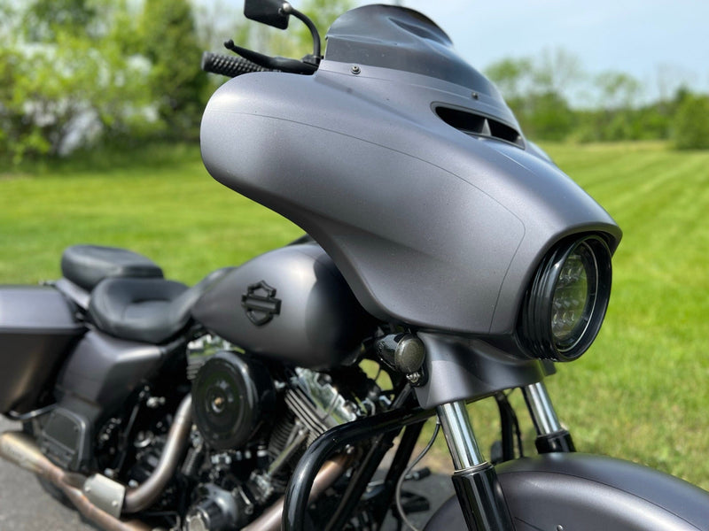 matte grey harley davidson street glide