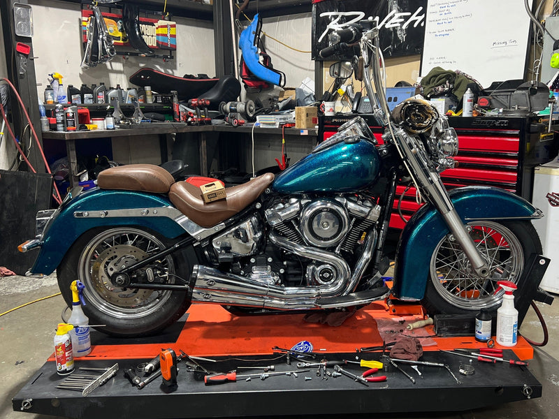 Harley-Davidson Motorcycle 2018 Harley-Davidson FLDE Softail Deluxe Carlini Mini Apes, Custom Paint, S&S Exhaust, Backrest, & More! $12,995