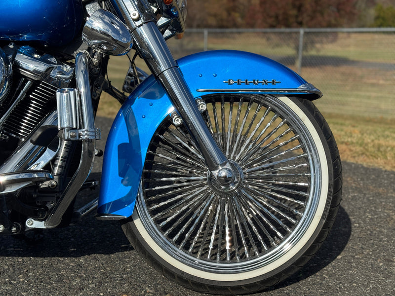 Harley-Davidson Motorcycle 2018 Harley-Davidson FLDE Softail Deluxe Cholo Style Carlini Apes, 21" Wheel, Fishtails & More! $17,995