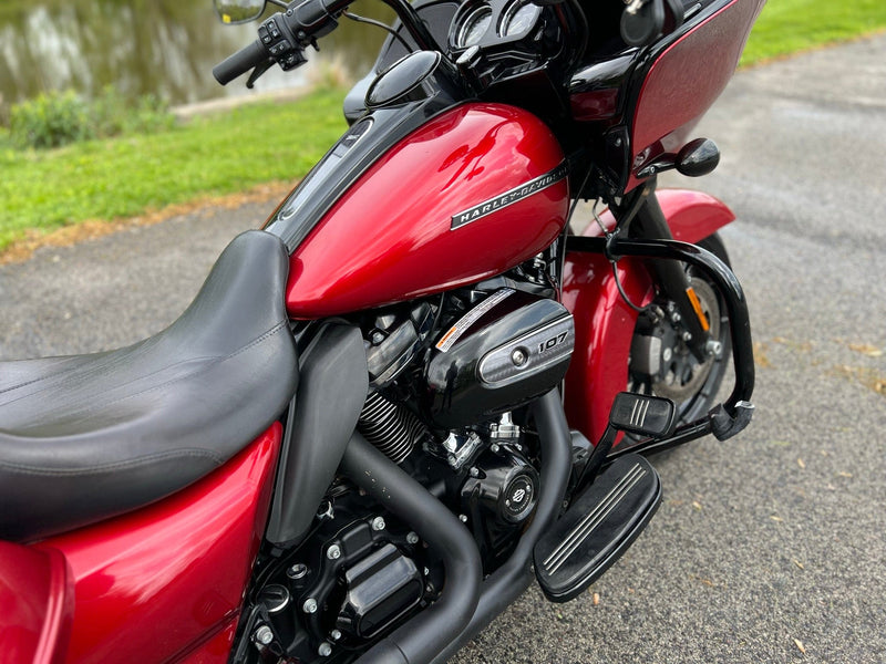 red and black road glide