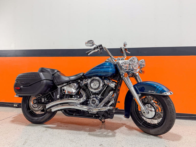 Harley-Davidson Motorcycle 2020 Harley-Davidson Softail Heritage Classic FLHC Tahitian Teal Chrome Package One Owner Only 1,287 Miles! $13,995