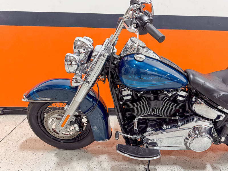 Harley-Davidson Motorcycle 2020 Harley-Davidson Softail Heritage Classic FLHC Tahitian Teal Chrome Package One Owner Only 1,287 Miles! $13,995