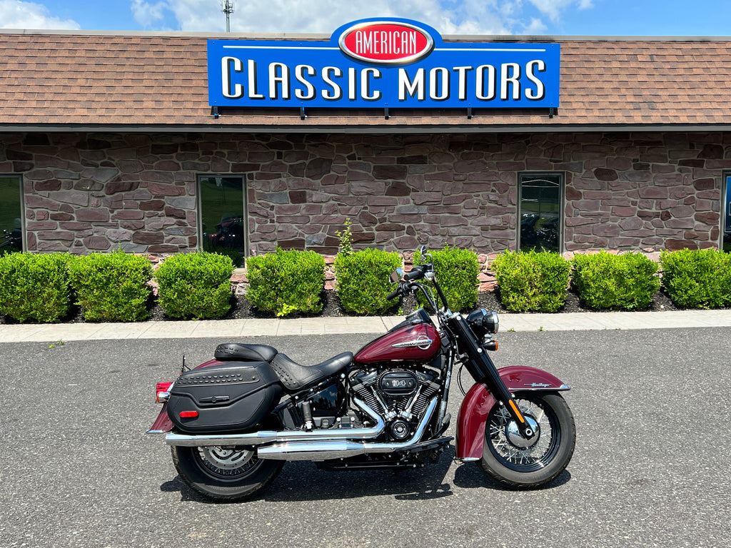 Harley-Davidson Motorcycle 2020 Harley-Davidson Softail Heritage Classic FLHCS 114" Billiard Burgundy One Owner w/ Only 199 Miles! $13,995
