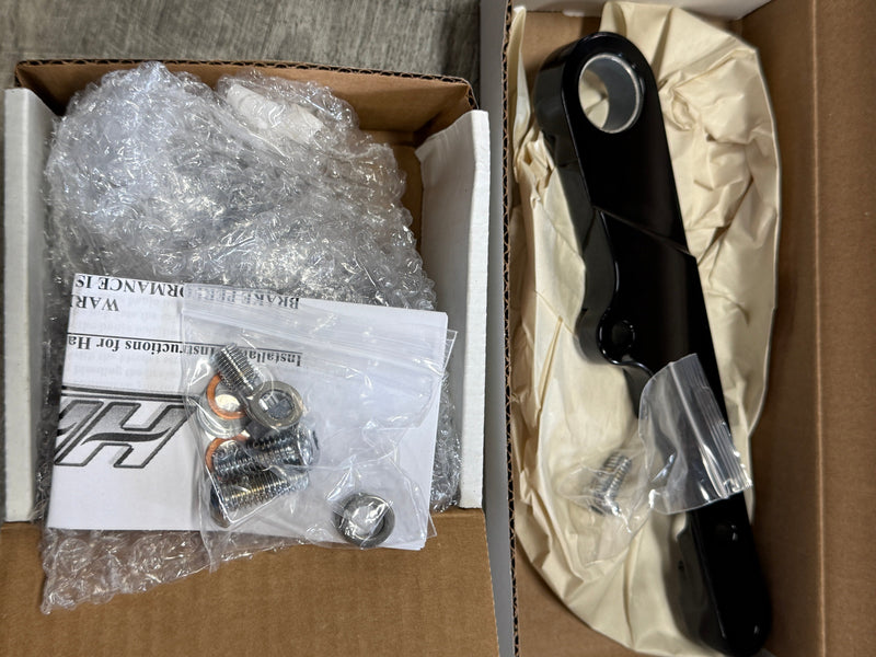 Hawg Halters Hawg Halters 4-Piston Brake Caliper Single Disc Springer Chopper 11.5" Front End Right Black  FKSRAB100