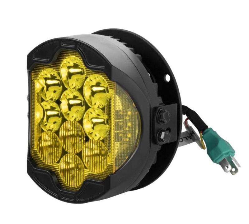 Hogworkz Goldtooth Performance Amber LED Headlight Harley Low