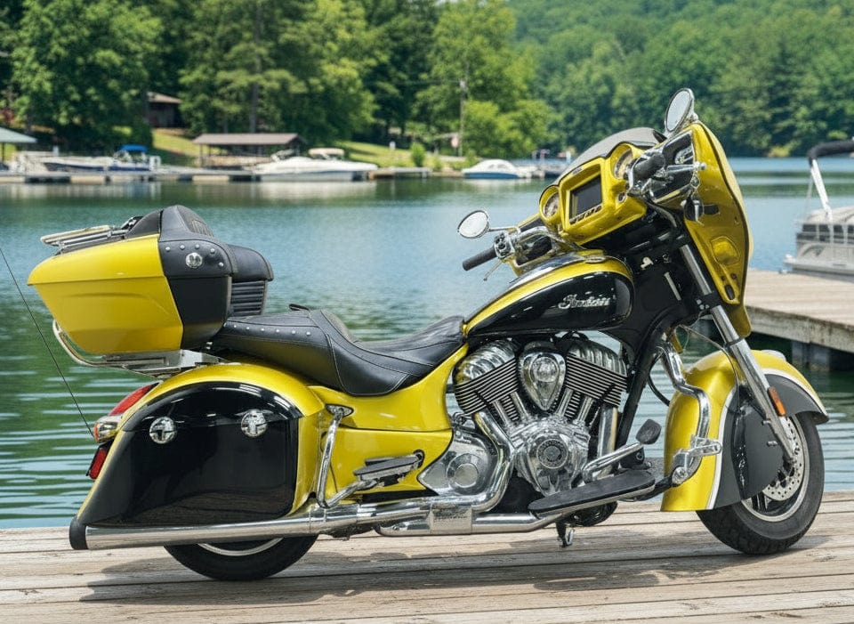 Indian Motorcycle Motorcycle 2018 Indian Motorcycle Company Roadmaster 111" ABS GPS Limited Icon Two Tone w/ Rinehart True Duals! One Owner w/ Low Miles! $17,995