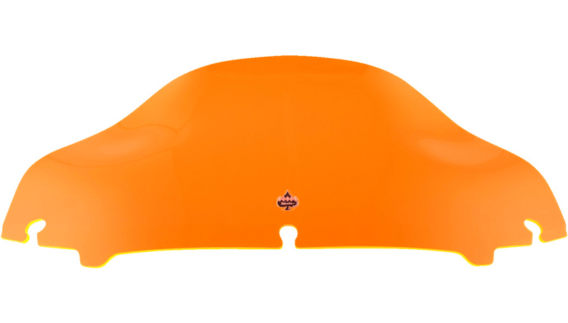Klock Werks Klock Werks Kolor Flare Windshield 6.5" Orange Ice Acrylic Harley Touring 14+