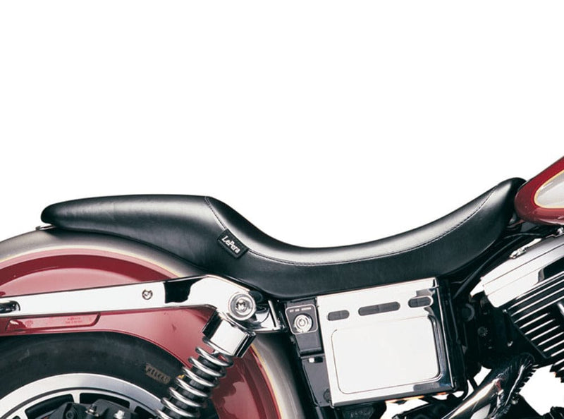 Le Pera Le Pera LePera Silhouette Smooth Black Vinyl Seat 2 Up Harley 2004-2005 Dyna FXD