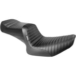 Le Pera Seats Le Pera Black Tailwhip 2 Up Pleated Tuck N Roll Seat Harley Touring Bagger 08-23