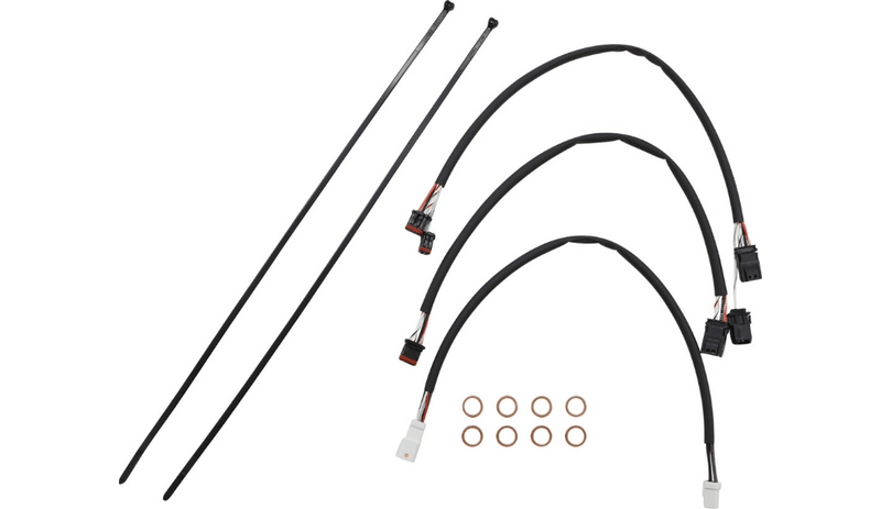 Magnum Shielding Magnum 12"-14" Ape Handlebar Control Cable Kit ABS Braided 21+ Harley Road King