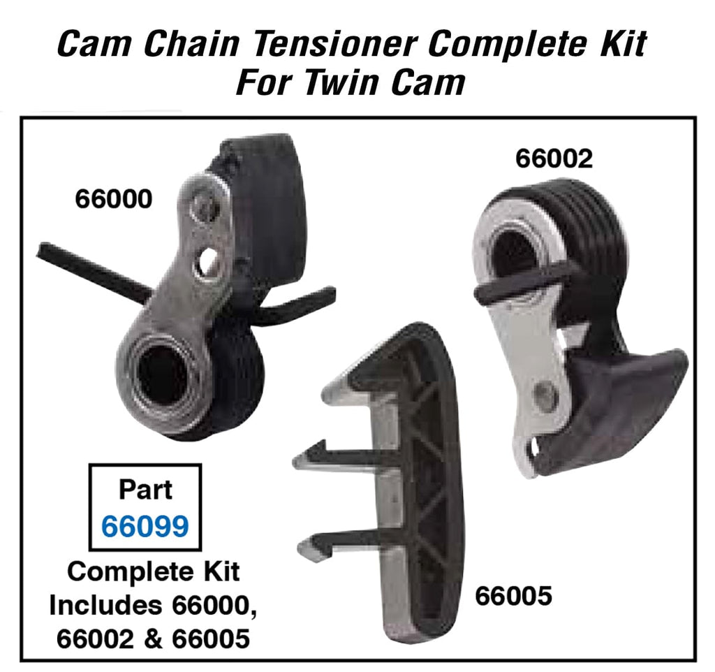 Mid-USA Camshafts MidUSA Camshaft Timing Chain Tensioner Set Inner Outer Kit 99-06 Harley Twin Cam