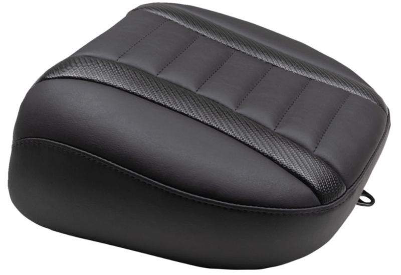 Mustang Mustang Deluxe Touring Passenger Seat Black Stitch Harley Touring FLT/FLH 23-24