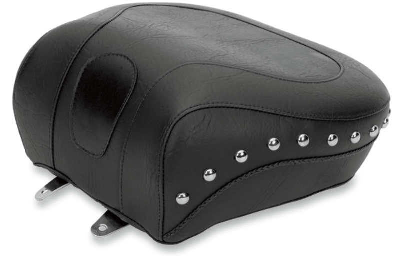 Mustang Mustang Wide Rear Seat Touring Chrome Studded Harley Softail