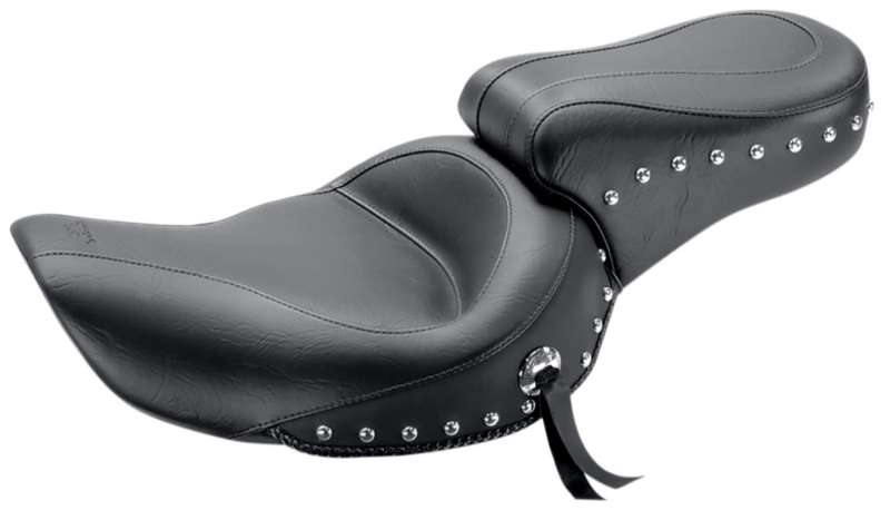 Mustang Mustang Wide Studded 2-Up Seat Black Street FXDWG '96-'03