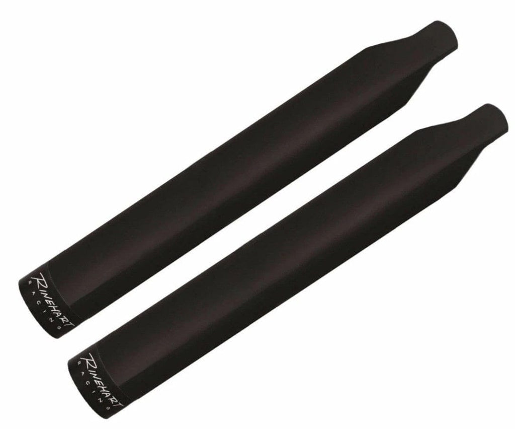 Rinehart Racing Slip-On Mufflers Rinehart 4" Black Slip-On Muffler Exhaust Pipes Indian Cruiser Black 14+ Touring
