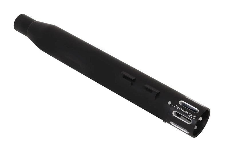 Rinehart Racing Slip-On Mufflers Rinehart Black 4" Slip-On Mufflers Slot Exhaust Pipes 17+ Harley Touring Bagger