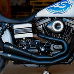 S&S Cycle Exhaust Systems CLOSEOUT SALE: S&S Cycle Grand National 2-Into-2 Exhaust Systems Black Ceramic Harley Dyna 550-0742