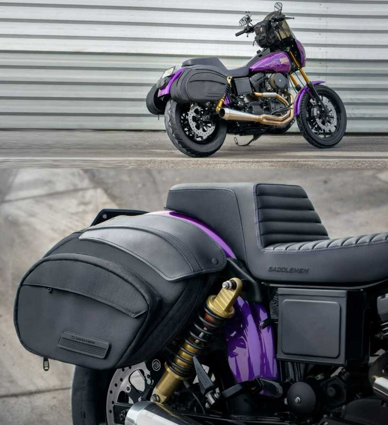 FXLRST SADDLEBAGS - VIVID BLACK 90202534DH / saddlebags / Softail m8 /  Parts & Accessories / - House-of-Flames Harley-Davidson