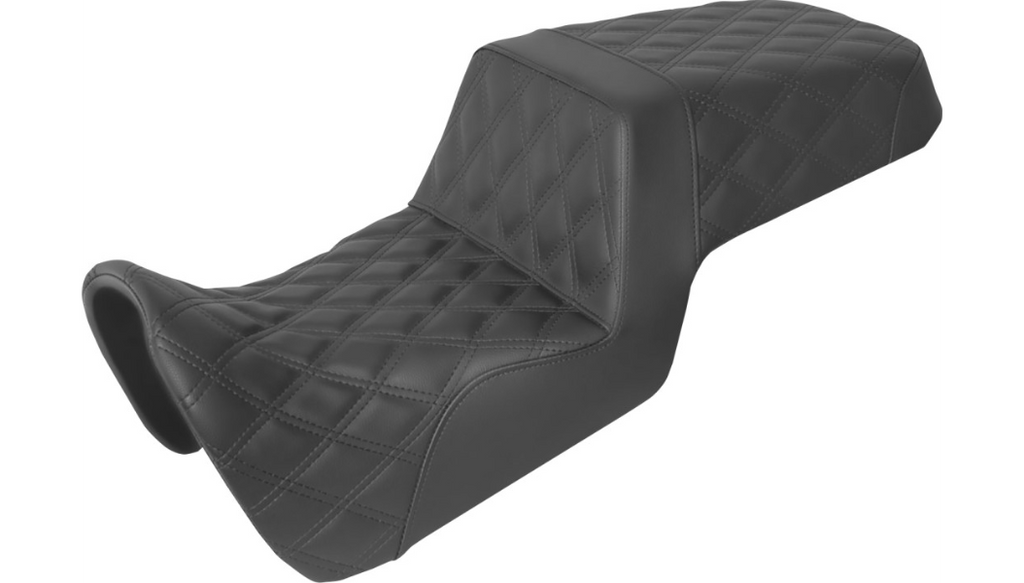 Saddlemen Saddlemen Step 2-Up Seat Full Lattice Stitch Black Foam Harley Pan America 21+