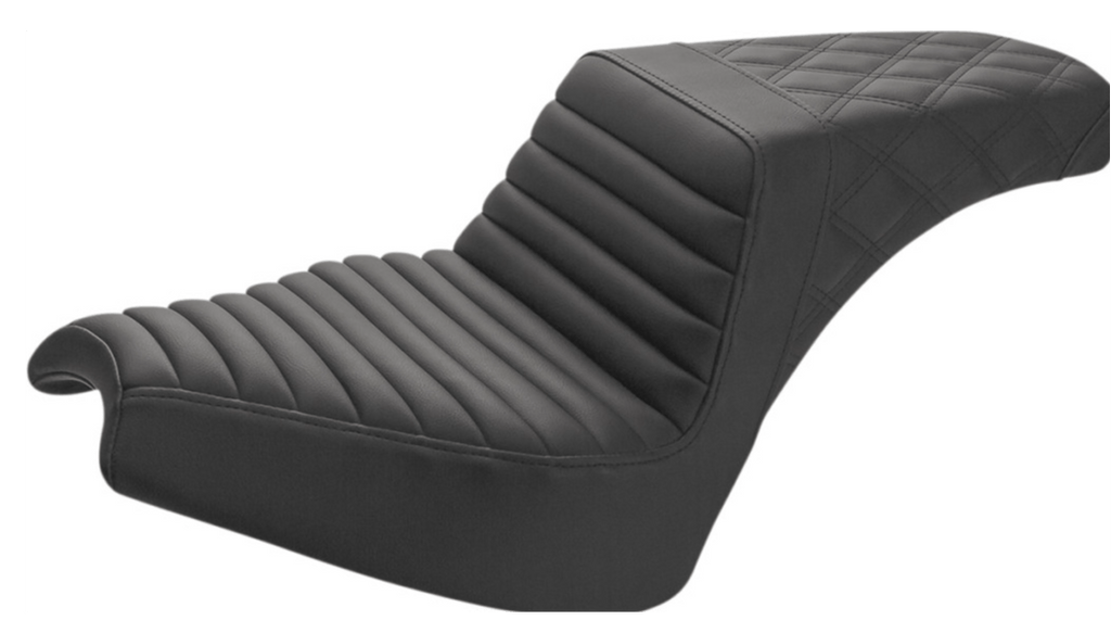 Saddlemen Saddlemen Step Up 2-Up Seat Lattice Tuck-n-Roll Black GelCore Indian Chief 2022