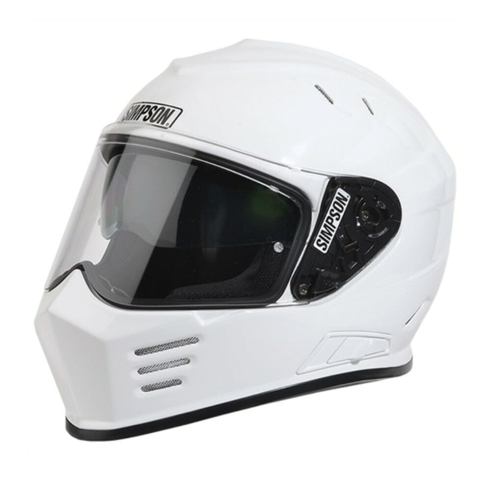 Simpson Racing Products Simpson Ghost Bandit White Motorcycle DOT Full-face Helmet - Various Sizes