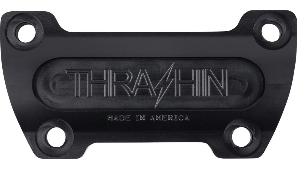 Thrashin Supply Thrashin OG Risers Top Clamp 1" Black Aluminum 1/4-20 Harley Big Twin XL