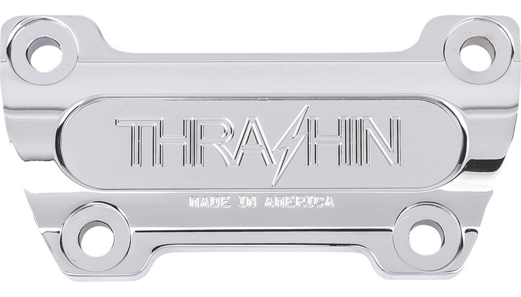 Thrashin Supply Thrashin OG Risers Top Clamp 1" Chrome Aluminum 1/4-20 Harley Big Twin XL