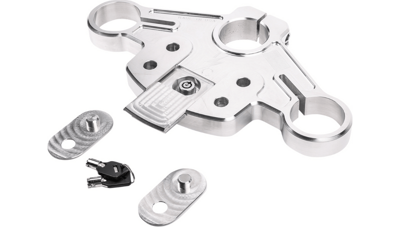 Thrashin Supply Thrashin Top Triple Tree Kit Lock Raw Billet Aluminum Harley Road Glide 2015+