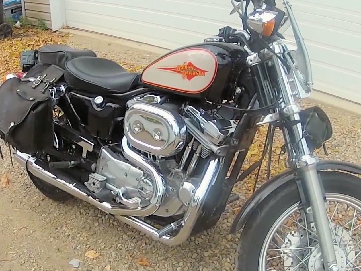 Thunderheader 2 into 1 Chrome Exhaust Pipe System Harley Sportster XL