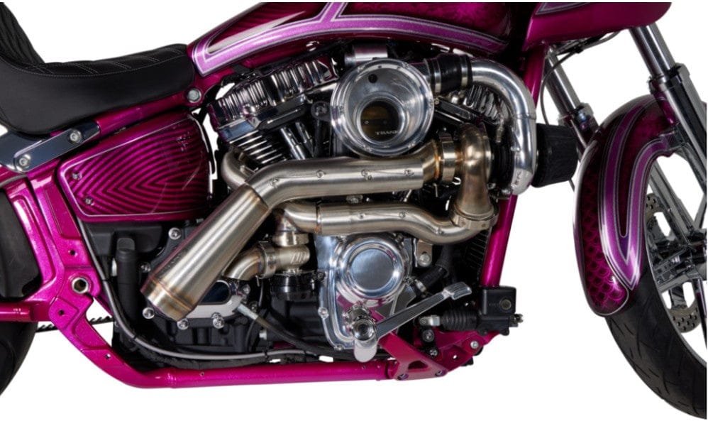 Trask Performance Turbo Kit and Exhaust Systems Trask Tornado Turbo Performance Kit Pipe Stainless Harley Touring Softail 17+
