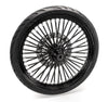 Ultima 21 3.5 Front Wheel 48 Fat Spoke Black Out BW Tire Rim Package Harley Softail 08+