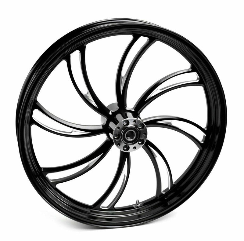 Ultima Black Vortex 26" x 3.5" Billet Front Wheel Rim Harley Touring Dual Disc ABS 08+