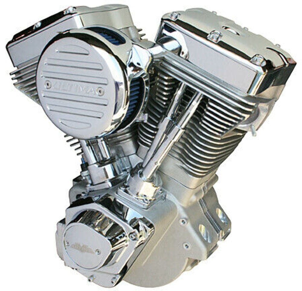 Ultima Complete Engines Ultima El Bruto Evolution 127" Natural Motor Engine Harley Chopper Evo Big Twin