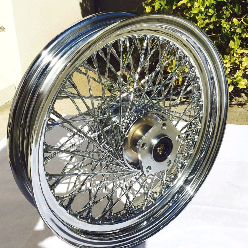 Ultima Other Tire & Wheel Parts Chrome 16" X 3 80 Twisted Spoke Front Wheel 84-99 Harley Softail Heritage Fatboy