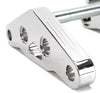 Ultima Triple Trees Ultima Chrome Billet Ball Mill Triple Trees Set Harley 41MM Wide Glide Softail