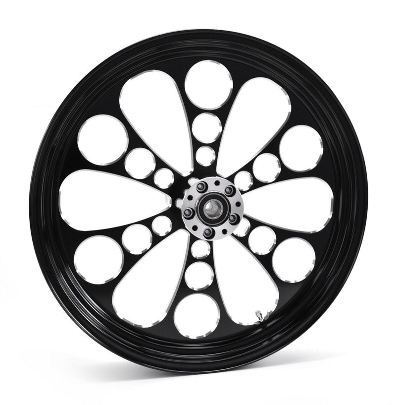 Ultima Wheels & Rims Black Kool Kat 23" 3.5" Billet Front Wheel Rim Harley Touring Custom Dual Disc