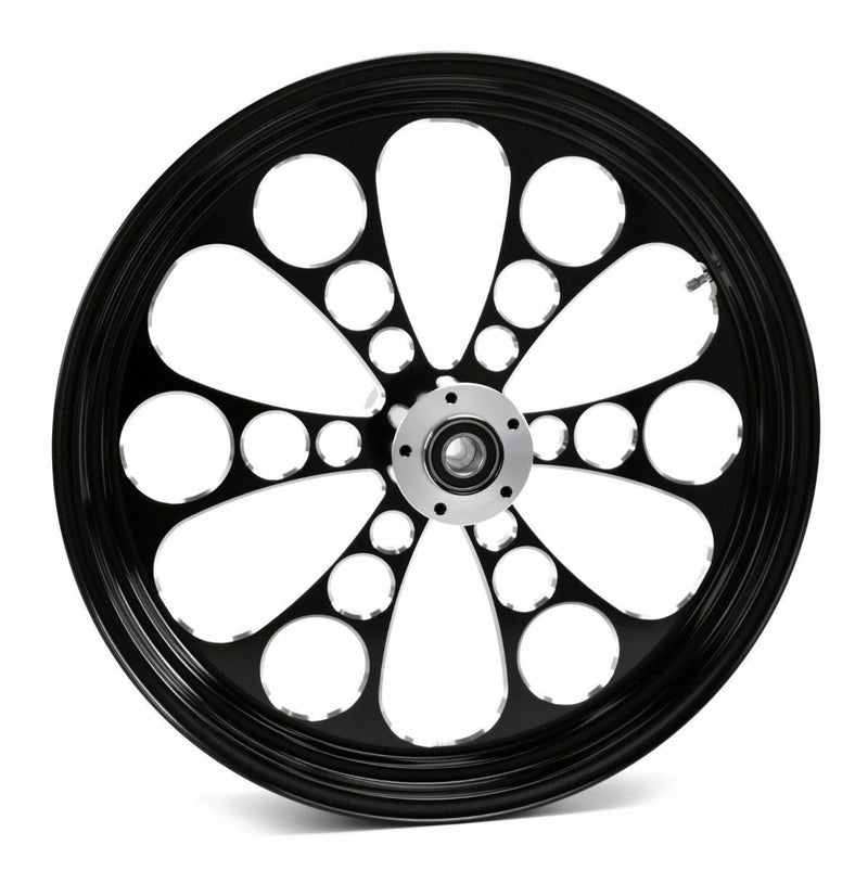 Ultima Wheels & Rims Black Kool Kat 23" 3.5" Billet Front Wheel Rim Harley Touring Dual Disc 2008+