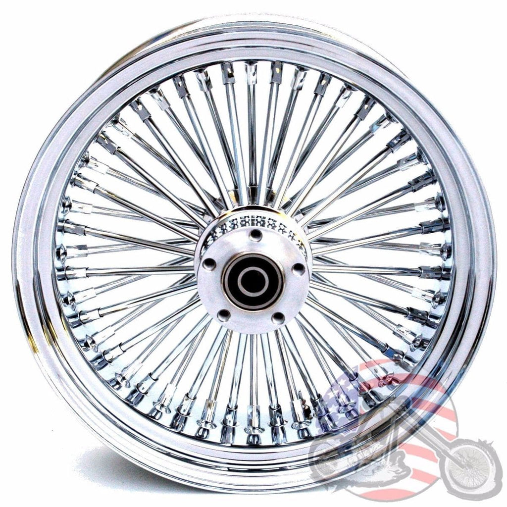 Ultima Wheels & Rims Chrome 16 x 3.5 48 Fat King Spoke Rear Wheel Rim Harley Touring Dyna Softail