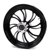 Ultima Wheels & Rims Ultima Vortex Black Billet Aluminum 18 3.5 Rear Wheel Rim Harley Touring Softail