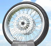 Ultima Wheels & Tire Packages Chrome 21 3.5 80 Spoke Front Wheel Rim DD WW Tire Package 08-2019 Harley Touring