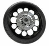 Ultima Wheels & Tire Packages Ultima Kool Kat Black 23 x 3.5 Front Wheel Rim BW Tire Package DD Harley 84-07