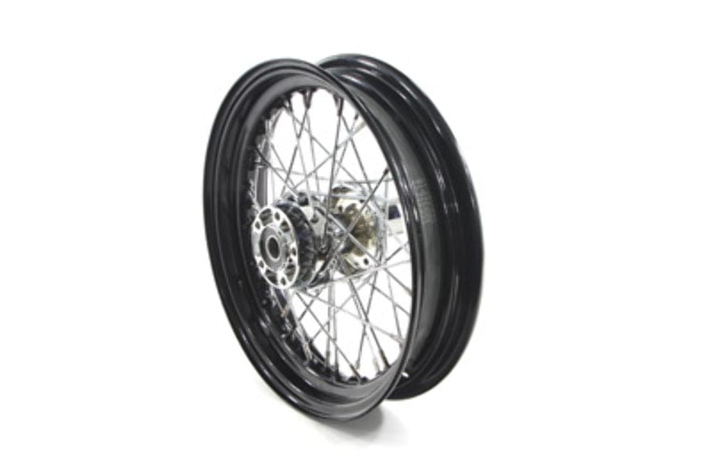 V-Twin Manufacturing 16 x 3 Rear Rim Wheel Black Chrome 25mm 40 Spoke Harley XL Sportster 08-22