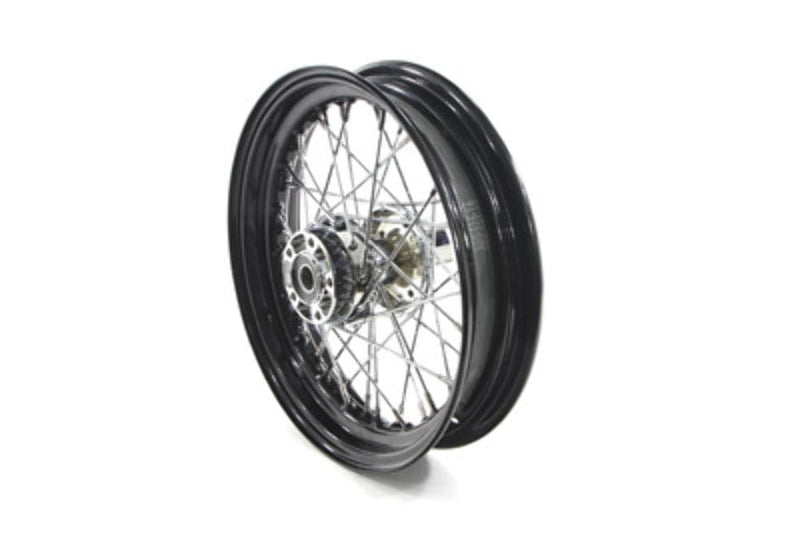 V-Twin Manufacturing 16 x 3 Rear Rim Wheel Black Chrome 25mm 40 Spoke Harley XL Sportster 08-22