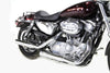 V-Twin Manufacturing Chrome 3" Side Slash Muffler Slip On Exhaust Set 2014+ Harley Sportster XL