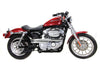 V-Twin Manufacturing Exhaust Systems Chrome Shot-Gun Drag Pipes Exhaust System Harley 2007-2013 Sportster XL 883 1200