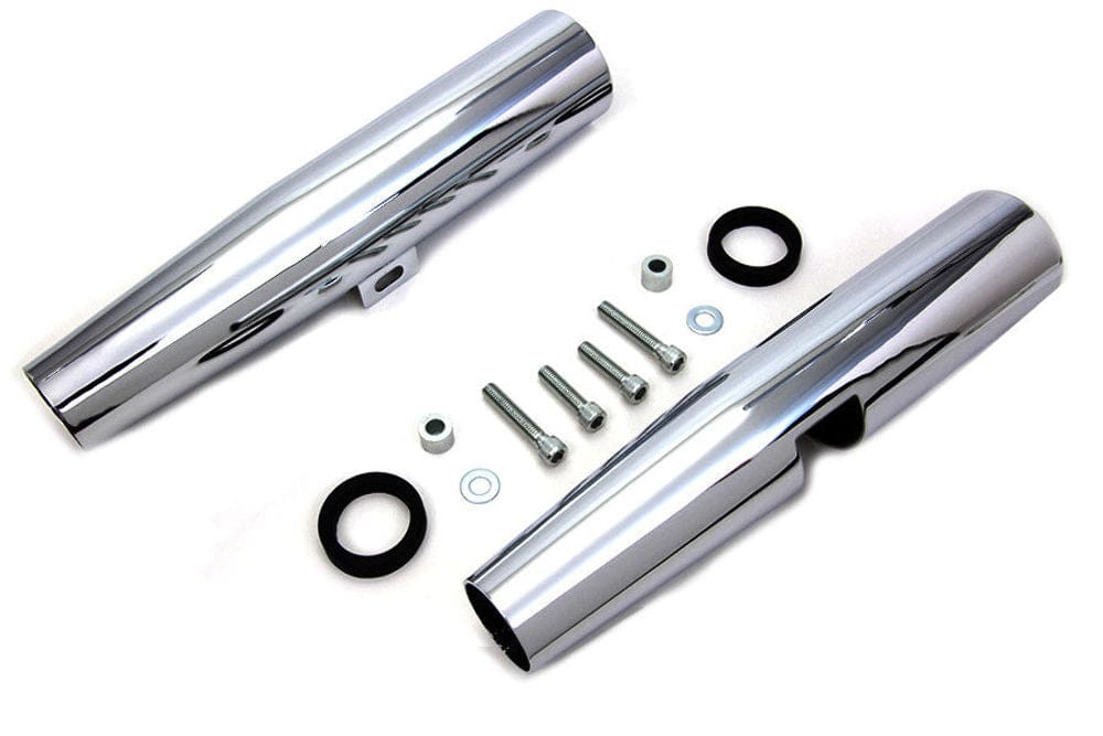 V-Twin Manufacturing Other Brakes & Suspension Chrome 39mm Front End Fork Tube Covers Shrouds Harley 86-03 Sportster 883 & 1200